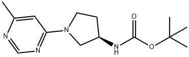 tert-Butyl N-[(3R)-1-(6-methylpyrimidin-4-yl)pyrrolidin-3-yl]carbamate|1365937-68-3