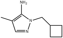 1-(Cyclobutylmethyl)-4-methyl-1H-pyrazol-5-amine Struktur