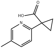 1-(5-Methylpyridin-2-yl)cyclopropane-1-carboxylic acid Struktur