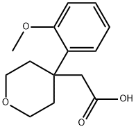 2-[4-(2-メトキシフェニル)-テトラヒドロ-2H-ピラン-4-イル]酢酸 化学構造式