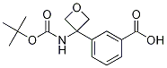3-(3-((tert-Butoxycarbonyl)amino)oxetan-3-yl)benzoic acid Structure