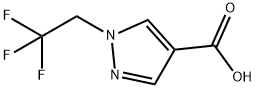 1-(2,2,2-三氟乙基)-1H-吡唑-4-羧酸, 288251-60-5, 结构式