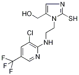 1-[3-Chloro-5-(trifluoromethyl)pyridin-2-ylamino]ethyl-5-(hydroxymethyl)-1H-imidazole-2-thiol 97%|