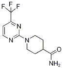 1-[4-(Trifluoromethyl)pyrimidin-2-yl]piperidine-4-carboxamide 97%,,结构式