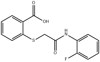 2-{[2-(2-Fluoroanilino)-2-oxoethyl]sulphanyl}benzoic acid|