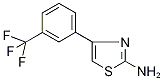 2-Amino-4-[3-(trifluoromethyl)phenyl]-1,3-thiazole 97% 结构式