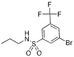 3-Bromo-N-propyl-5-(trifluoromethyl)benzenesulphonamide,,结构式