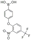 4-(4-Boronophenoxy)-3-nitrobenzotrifluoride, 4-Boronophenyl 2-nitro-4-(trifluoromethyl)phenyl ether Struktur