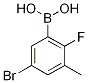  5-Bromo-2-fluoro-3-methylbenzeneboronic acid