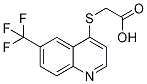 {[6-(Trifluoromethyl)quinolin-4-yl]thio}acetic acid 化学構造式
