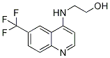 4-[(2-Hydroxyethyl)amino]-6-(trifluoromethyl)quinoline 化学構造式
