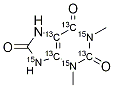 1,3-Dimethyluric acid-13C4,15N3 结构式