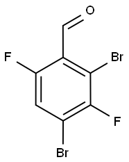 2,4-Dibromo-3,6-difluorobenzaldehyde,1160573-62-5,结构式