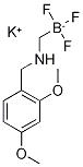 Potassium [N-(2,4-dimethoxybenzyl)aminomethyl]trifluoroborate Struktur