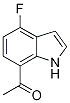1-(4-Fluoro-1H-indol-7-yl)ethan-1-one,,结构式
