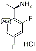 (R)-2,4-Difluoro-alpha-methylbenzylamine hydrochloride 化学構造式