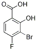 3-Bromo-4-fluorosalicylic acid Struktur