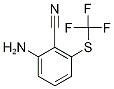 2-Amino-6-[(trifluoromethyl)sulphanyl]benzonitrile,,结构式