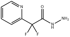 2,2-Difluoro-2-pyridin-2-ylacetohydrazide 化学構造式