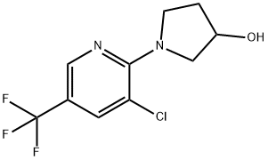 1-[3-Chloro-5-(trifluoromethyl)pyridin-2-yl]pyrrolidin-3-ol,1219980-80-9,结构式