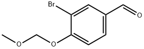 3-Bromo-4-(methoxymethoxy)benzaldehyde, 162269-90-1, 结构式