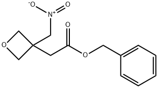 Benzyl 2-(3-(nitromethyl)oxetan-3-yl)acetate 化学構造式