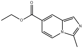 3-甲基咪唑并[1,5-A]吡啶-7-甲酸乙酯 结构式