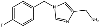 [1-(4-Fluorobenzyl)-1H-imidazol-4-yl]methanamine Structure