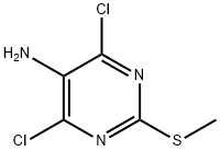 4,6-Dichloro-2-(methylthio)-5-pyrimidineamine 结构式
