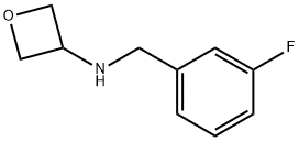 N-(3-Fluorobenzyl)oxetan-3-amine Structure