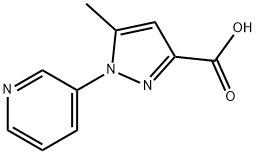 5-Methyl-1-(pyridin-3-yl)-1H-pyrazole-3-carboxylic acid Structure