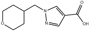 1-(Oxan-4-ylmethyl)-1H-pyrazole-4-carboxylic acid Structure