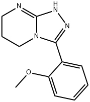 3-(2-メトキシフェニル)-5H,6H,7H,8H-[1,2,4]トリアゾロ[4,3-A]ピリミジン 化学構造式