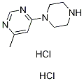 4-Methyl-6-(piperazin-1-yl)pyrimidine dihydrochloride Structure