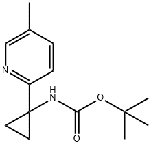 tert-Butyl N-[1-(5-methylpyridin-2-yl)cyclopropyl]carbamate Struktur
