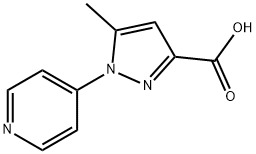 5-Methyl-1-(pyridin-4-yl)-1H-pyrazole-3-carboxylic acid Structure