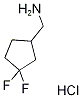 (3,3-Difluorocyclopentyl)methanamine hydrochloride Struktur