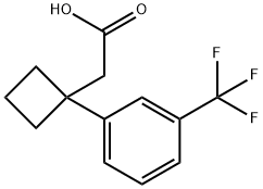 2-{1-[3-(Trifluoromethyl)phenyl]cyclobutyl}acetic acid|1358805-28-3