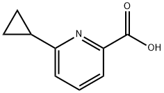 6-Cyclopropylpicolinic acid Struktur
