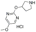 5-Methoxy-2-(pyrrolidin-3-yloxy)pyrimidine hydrochloride Structure