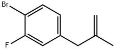 3-(4-Bromo-3-fluorophenyl)-2-methylprop-1-ene,951888-47-4,结构式