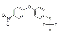 2-Methyl-4-nitro-1-[4-(trifluoromethyl)sulphanylphenoxy]benzene Structure