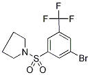 1-{[3-Bromo-5-(trifluoromethyl)phenyl]sulphonyl}pyrrolidine,,结构式