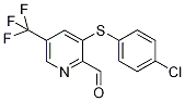 3-[(4-chlorophenyl)thio]-5-(trifluoromethyl)pyridine-2-carboxaldehyde Struktur