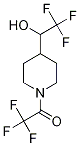 1-[4-(1-Hydroxy-2,2,2-trifluoroethyl)piperidin-1-yl]-2,2,2-trifluoroethan-1-one Struktur