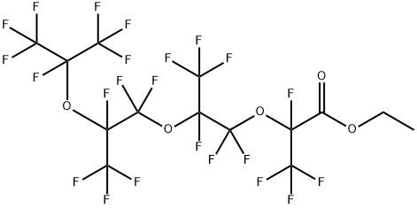 Ethyl perfluoro-2,5,8,10-tetramethyl-3,6,9-trioxaundecanoate 结构式