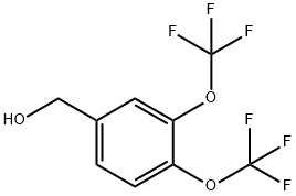 [3,4-Bis(trifluoromethoxy)phenyl]methanol Struktur