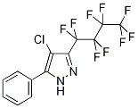 4-Chloro-3-perfluorobutyl-5-phenyl-1H-pyrazole Struktur