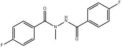 4-Fluoro-N'-[(4-fluorophenyl)carbonyl]-N-methylbenzohydrazide Structure