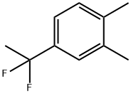 4-(1,1-Difluoroethyl)-o-xylene, 1,1-Difluoro-1-(3,4-dimethylphenyl)ethane Struktur